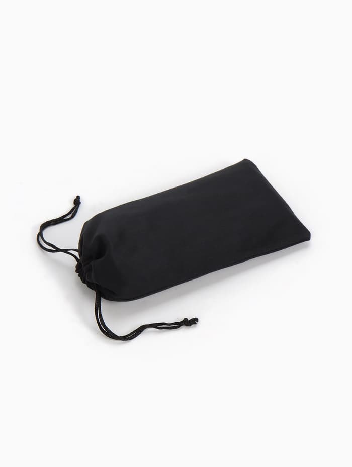 Чехол для очков на затяжке, плотность 230 г/м², размер 9.2×0.5×17.5 см, чёрный