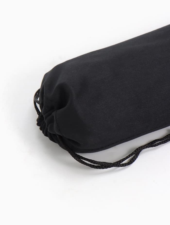 Чехол для очков на затяжке, плотность 230 г/м², размер 9.2×0.5×17.5 см, чёрный