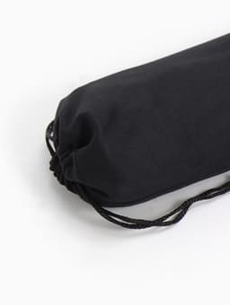 Чехол для очков на затяжке, плотность 230 г/м², размер 9.2×0.5×17.5 см, чёрный