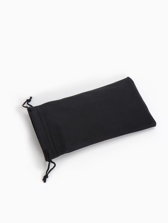 Чехол для очков на затяжке, плотность 230 г/м², размер 9.2×0.5×17.5 см, чёрный