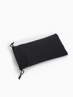 Чехол для очков на затяжке, плотность 230 г/м², размер 9.2×0.5×17.5 см, чёрный