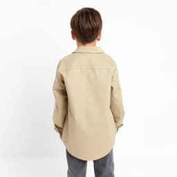 Рубашка джинсовая детская KAFTAN, бежевая, размер 32 (110-116 см)