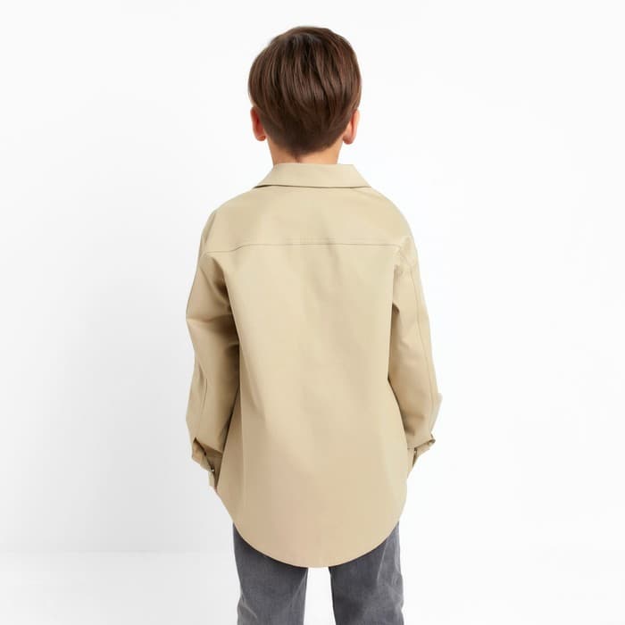 Рубашка джинсовая детская KAFTAN, бежевая, размер 36 (134-140 см)