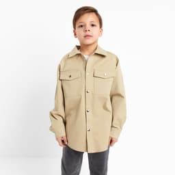 Рубашка джинсовая детская KAFTAN, бежевая, размер 38 (146-152 см)