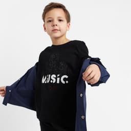 Рубашка джинсовая для мальчика KAFTAN, синяя, размер 28 (86-92 см)