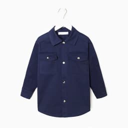 Рубашка джинсовая для мальчика KAFTAN, синяя, размер 34 (122-128 см)