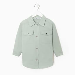 Рубашка джинсовая детская KAFTAN, зелёная, размер 28 (86-92 см)