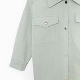 Рубашка джинсовая детская KAFTAN, зелёная, размер 28 (86-92 см)