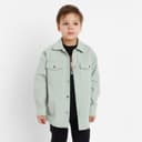 Рубашка джинсовая детская KAFTAN, зелёная, размер 30 (98-104 см)