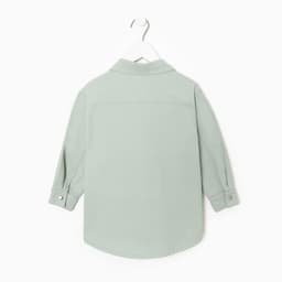 Рубашка джинсовая детская KAFTAN, зелёная, размер 30 (98-104 см)