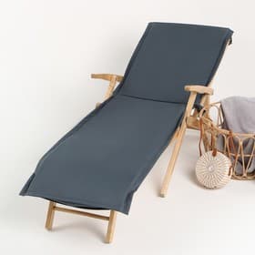 Подушка на шезлонг «Этель», 55×190+2 см, оксфорд с ВМГО, графитовая