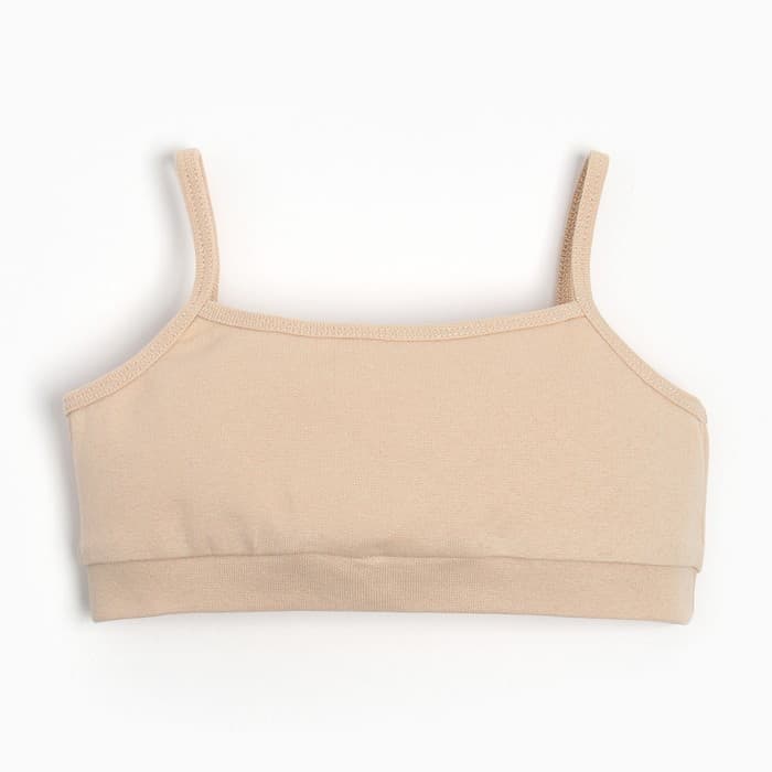 Топ для девочки MINAKU: Casual Collection, бежевый, рост 128 см