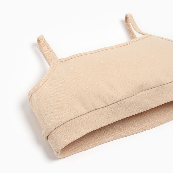 Топ для девочки MINAKU: Casual Collection, бежевый, рост 128 см