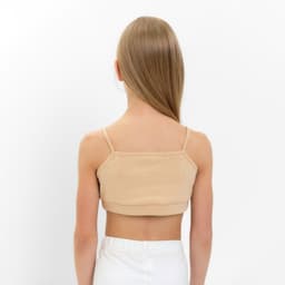 Топ для девочки MINAKU: Casual Collection, бежевый, рост 152 см