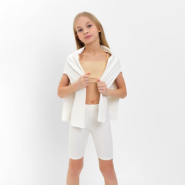 Топ для девочки MINAKU: Casual Collection, бежевый, рост 152 см