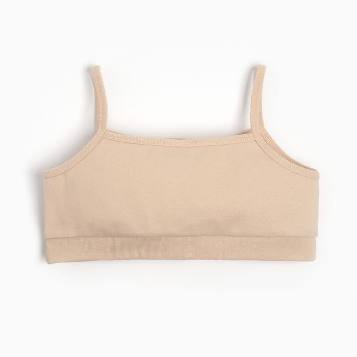 Топ для девочки MINAKU: Casual Collection, бежевый, рост 152 см