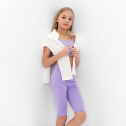 Топ для девочки MINAKU: Casual Collection, лавандовый, рост 152 см