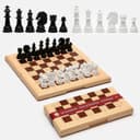 Настольные игры 3 в 1 Десятое Королевство, шашки, шахматы, нарды, поле 32×32 см, пластик