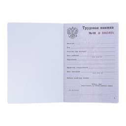 Бланк «Трудовая книжка» без голограммы