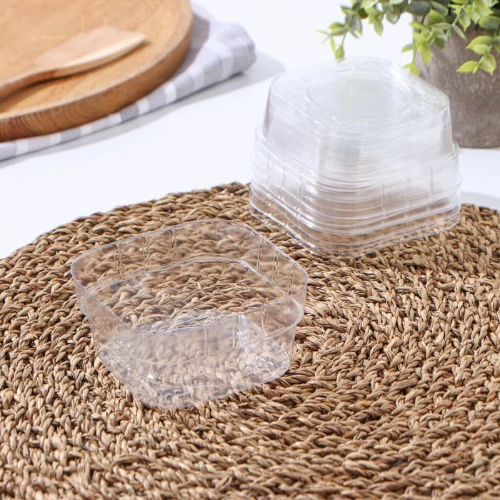 Контейнеры одноразовые Не ЗАБЫЛИ!, крышка, набор 10 шт., ПВХ, 9.5×4.5 см, прозрачные