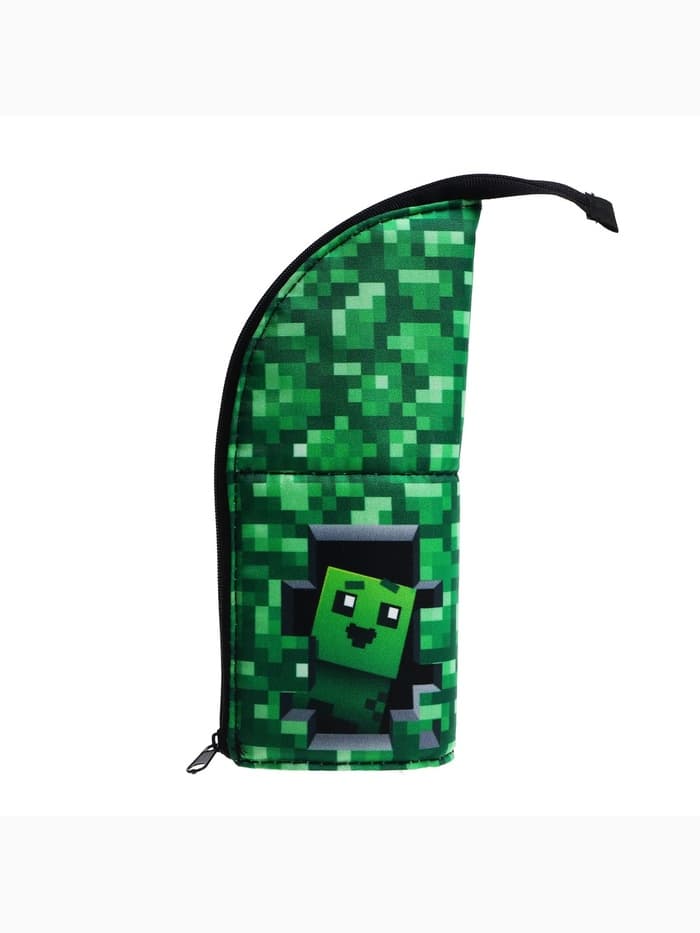 Пенал школьный, тубус, 8.5×21×6.5 см «Пиксели»