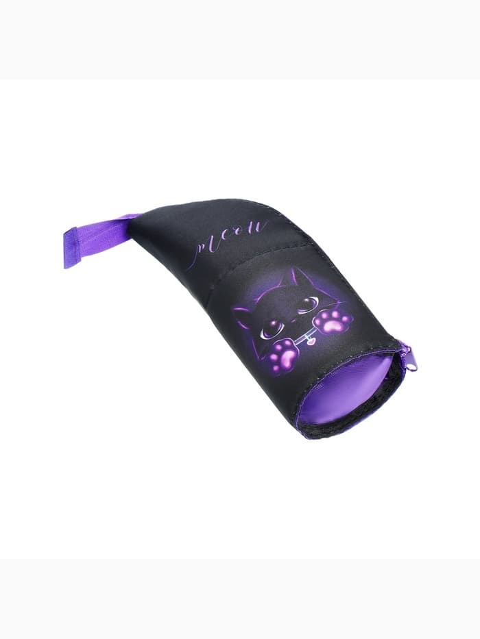 Пенал школьный, тубус, 8.5×21×6.5 см «Котик»