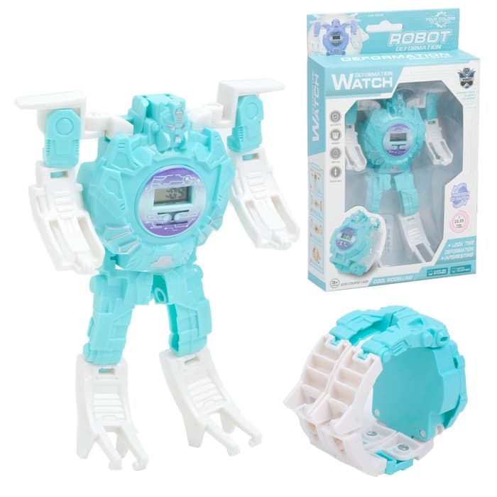 Часы наручные электронные «Трансформер», детские, ремешок-конструктор, 10×14.5 см, от батареек AG13