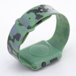 Часы наручные электронные с камуфляжным, силиконовым ремешком, зелёный камуфляж