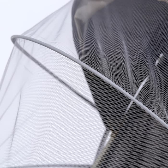 Москитная сетка с планкой, белая, окантовка серая