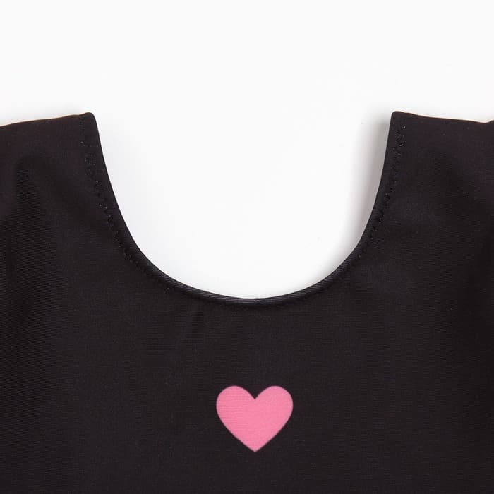 Купальник детский слитный «Крошка Я. Бант», рост 86-92 см, чёрный