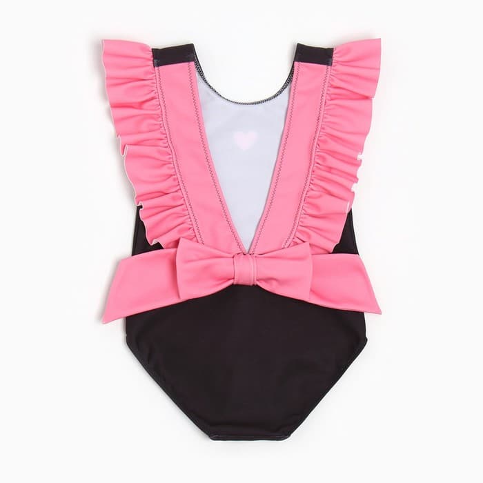 Купальник детский слитный «Крошка Я. Бант», рост 86-92 см, чёрный