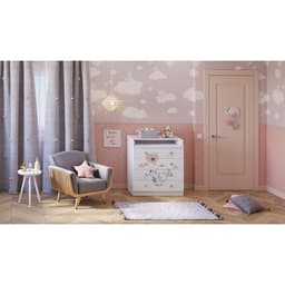 Комод Фея 1580 «Слоник», цвет белый