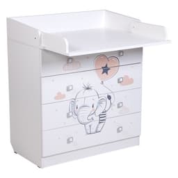 Комод Фея 1580 «Слоник», цвет белый