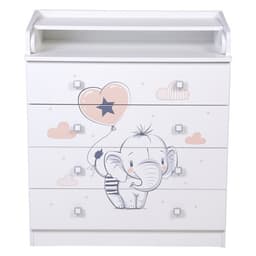 Комод Фея 1580 «Слоник», цвет белый