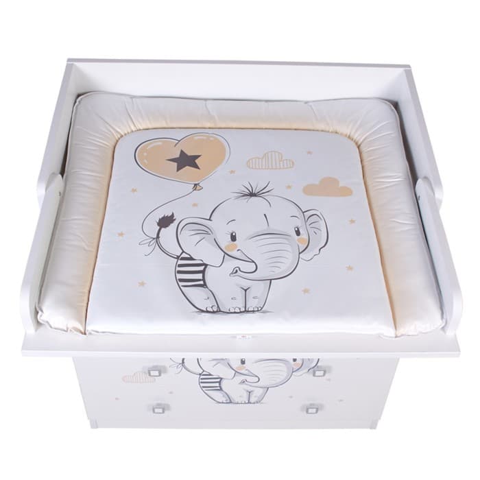 Комод Фея 1580 «Слоник», цвет белый