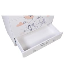 Комод Фея 1580 «Слоник», цвет белый