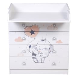 Комод Фея 1580 «Слоник», цвет белый
