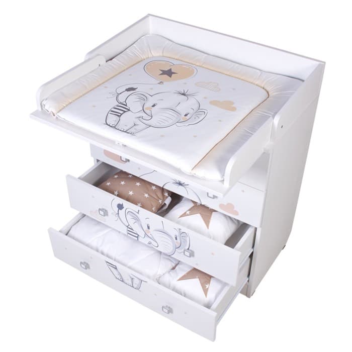 Комод Фея 1580 «Слоник», цвет белый