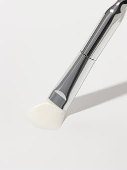 Кисть для масок SILVER, с лопаткой, 14(±1) см, серебристая, белая