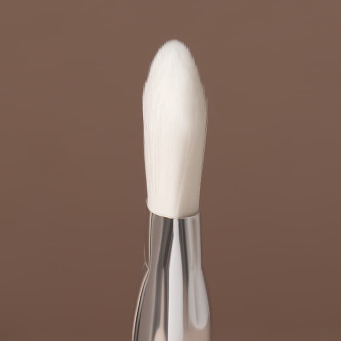 Кисть для масок SILVER, с лопаткой, 14(±1) см, серебристая, белая