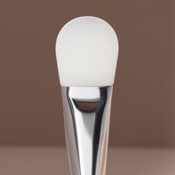 Кисть для масок SILVER, силиконовая, с лопаткой, 14 (±1) см, серебристая
