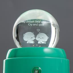 Фигурка светящаяся RISALUX «Шар», LED-ночник, USB, АКБ, 9×9×11 см, МИКС