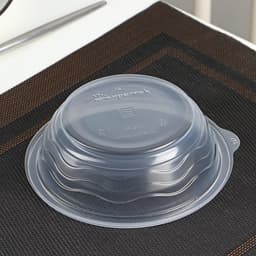 Контейнер одноразовый «Супница», SP-350 мл, пластик, круглый, прозрачный