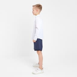 Рубашка для мальчика MINAKU: Cotton collection, белая, размер 40 (158-164 см)