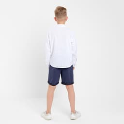 Рубашка для мальчика MINAKU: Cotton collection, белая, размер 40 (158-164 см)