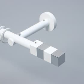 Наконечник на карниз d=19 мм «Магнум», белый/хром