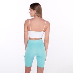 Велосипедки женские, бирюзовые, размер 42