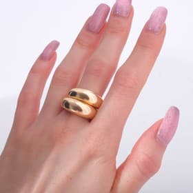 Кольцо «Минимал» двойное, цвет золото, безразмерное