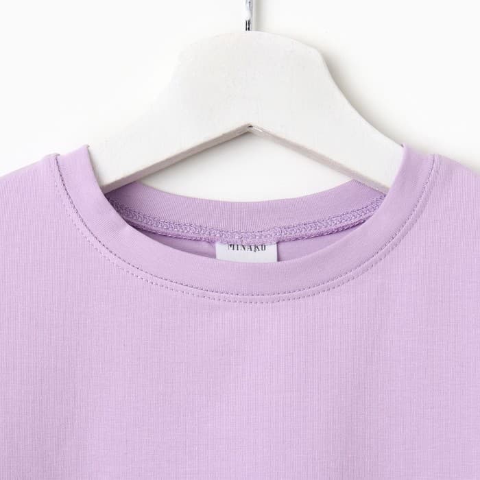 Лонгслив для девочки MINAKU, лавандовый, рост 104 см
