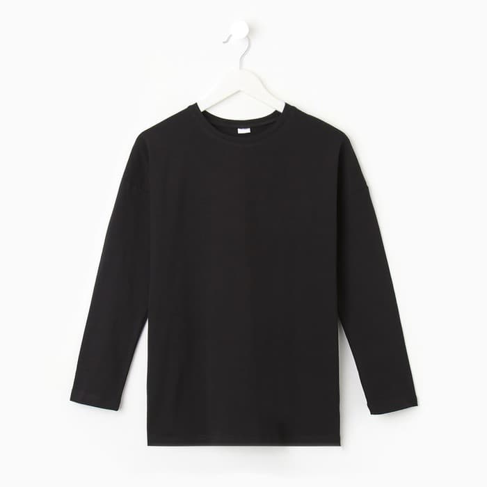 Лонгслив детский MINAKU, чёрный, рост 116 см